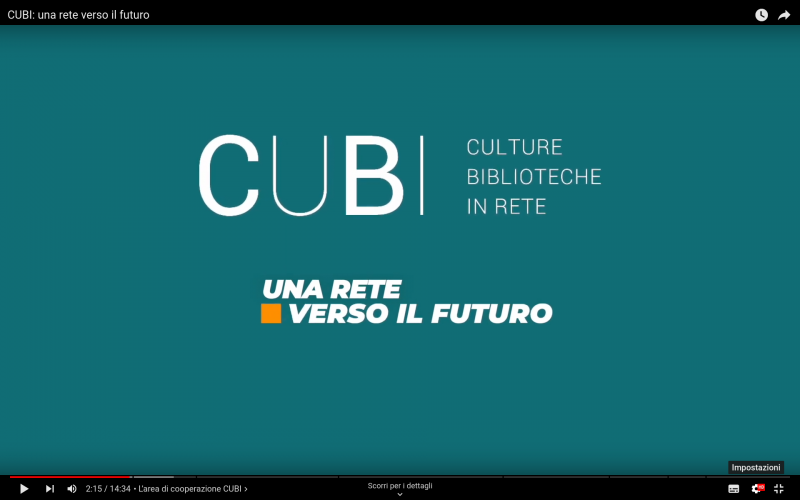 Un fotogramma del video realizzato per spiegare l'iter di CUBI verso l'Azienda Speciale